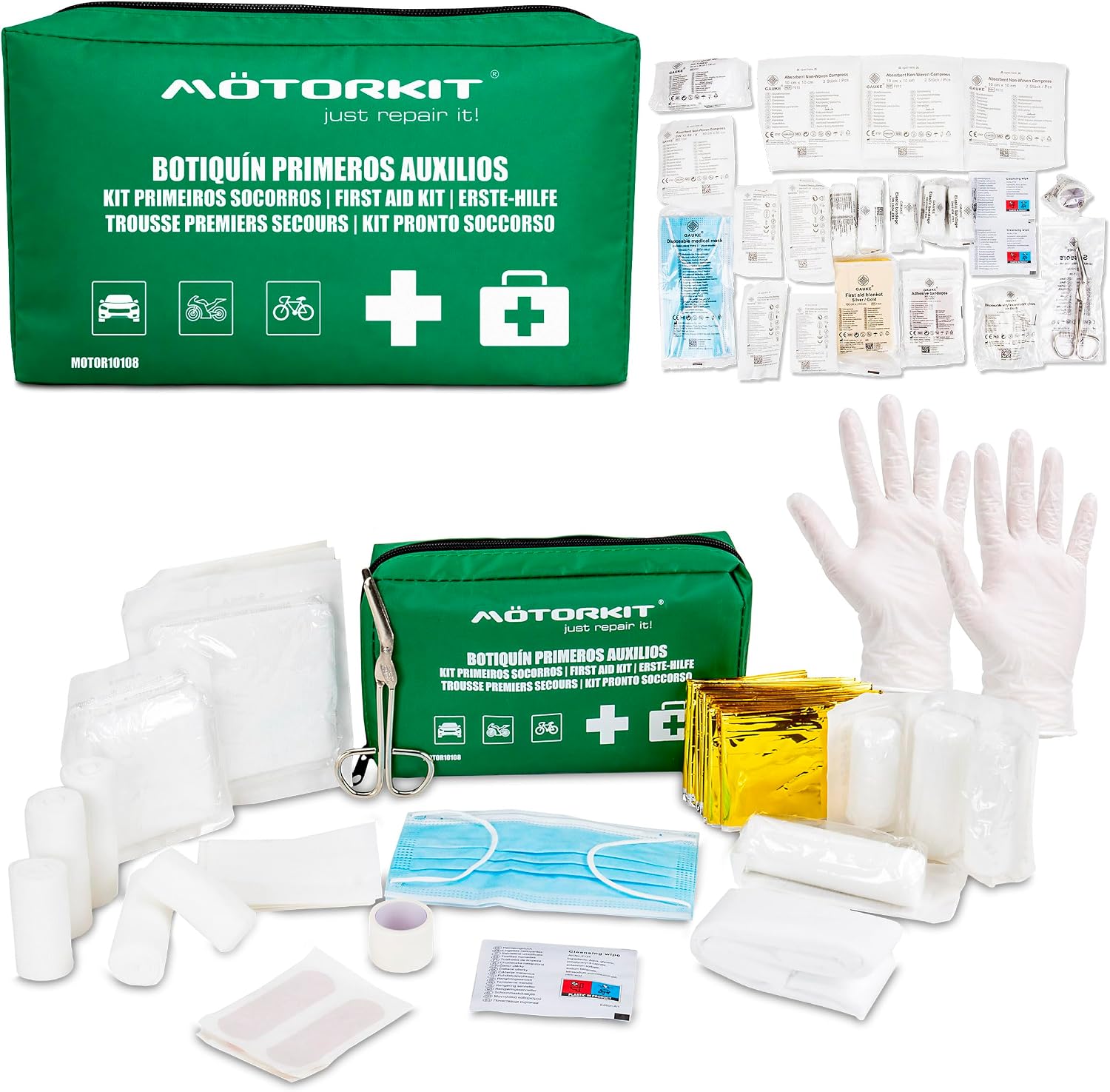 Motorkit botiquín para coche DIN